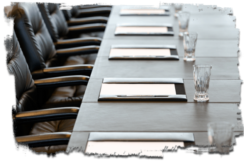 ScotWeek's Board Members image of a board meeting table